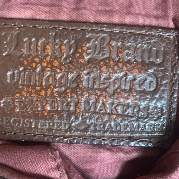 Lucky brand Shoulder bag , hobo boho bohemian leather canvas purse grunge - Picture 12 of 16